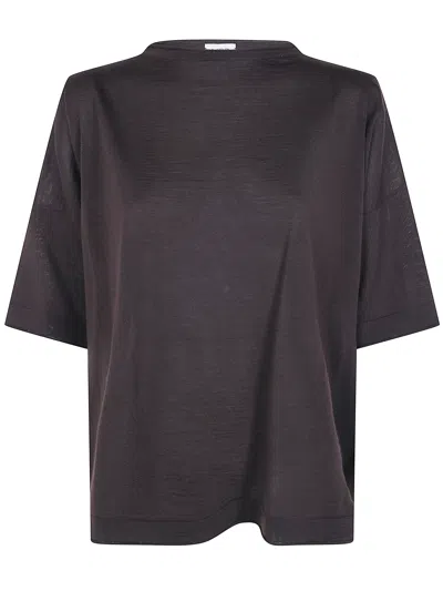 MRZ T-SHIRT WOOL "KIMONO TEE",FW26.0553 0833 WARM BROWN