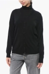 Mrz Virgin Wool V-neck Cardigan In Black