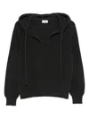 Mrz Wool And Cashmere Hoodie In Black
