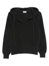 Mrz Wool And Cashmere Hoodie In Black