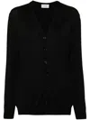 Mrz Virgin Wool Cardigan In Black