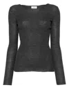 Mrz Wool Crewneck Sweater In Gray