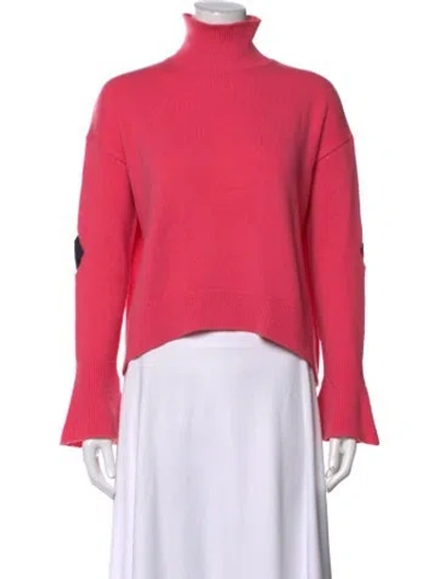 Pre-owned Mrz Wool Turtleneck Sweater In Pink
