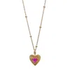 Ms. Donna Women's Antique Style Gold Plated Sterling Silver With Heart Pendant Necklace In Gold