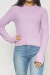 Ms. Maggie Knit Sweater In Lavender In Purple