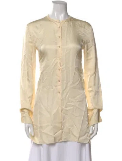 Pre-owned Ms Min Long Sleeve Blouse In Neutral