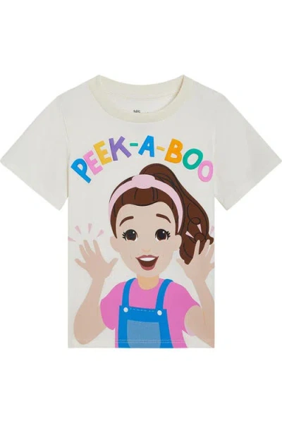 Ms. Rachel Kids'  Short Sleeve T-shirt In Vanilla Ice