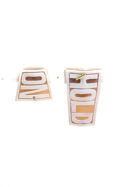 Msb Cameo Womens On Hold 18k Gold Dangle Mono Earring Multicolor