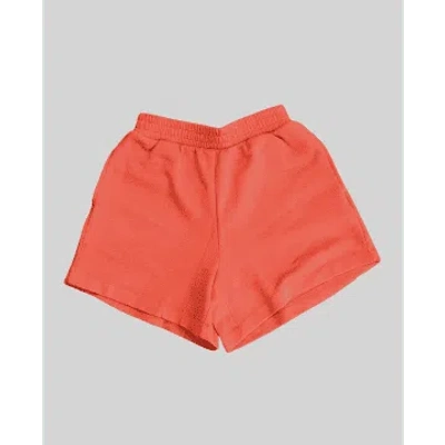 Msch Copenhagen Bessia Ima Q Sweat Shorts Tigerlily In Orange
