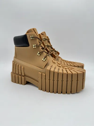 Pre-owned Mschf 2x4 Timberland Boot Brown In Sand