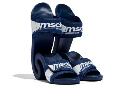 Pre-owned Mschf Flipped Flop (women's) Sneakers In Navy Blue/white