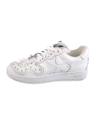 Pre-owned Mschf Leather Sneakers In White