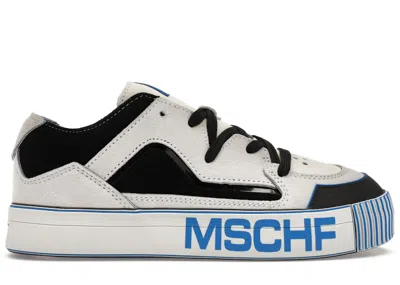 Pre-owned Mschf Men's  Gobstomper Dremel Edition Sneakers In White/black/blue