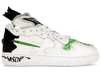 Pre-owned Mschf Men's  Super Normal 2 Acronym Ag Sneakers In White/black/green