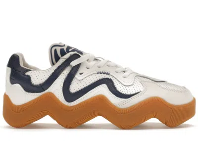 Pre-owned Mschf Men's  V2.wav Sneakers In White/cream/navy Blue