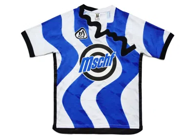 Pre-owned Mschf Men's  Wavy Soccer Jersey In Blue Detergent