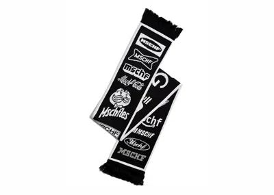 Pre-owned Mschf Nothing Is Sacred Scarf In Black