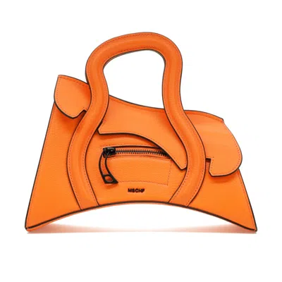 Pre-owned Mschf Women's  Global Supply Chain Telephone Handbag In Orange
