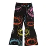 MSFTS REP MSFTS REP BELL BOTTOM ANTIGRAVITY PUFFER PANTS - BLACK/MULTI