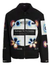 Msftsrep Cootn Twill Hydrogen Wave Jacket With Gradient Print In Black