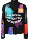 Msftsrep Mens Black Humans Evolved Graphic-print Regular-fit Stretch-woven Jacket In Black