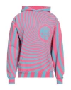 Msftsrep Man Sweatshirt Fuchsia Size S Cotton In Pink
