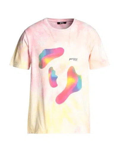 Msftsrep Man T-shirt Pink Size Xl Cotton