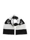 Msftsrep Striped-pattern Embroidered-logo Scarf In Multi