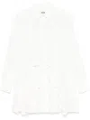 Msgm 3d-detail Mini Dress In White