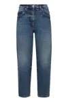 Msgm Straight-leg Jeans Five Pockets In Blue