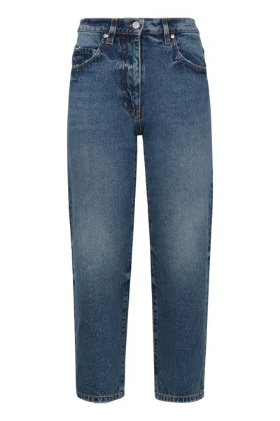 MSGM MSGM 5-POCKET STRAIGHT-LEG JEANS