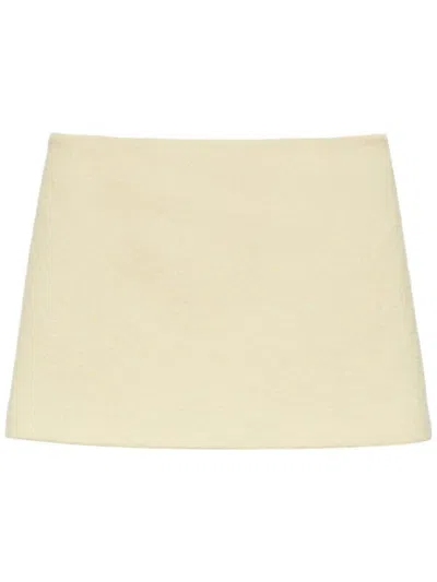 Msgm A-line Mini Skirt With Textured Surface In Multi