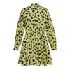Msgm Abito Print Collared Dress In Multi