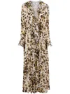 Msgm Woman Maxi Dress Light Grey Size 6 Viscose In 中性色