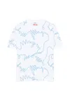 Msgm Abstract-print T-shirt In White