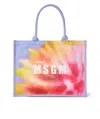 Msgm Abstract-print Tote Bag In Multicolor