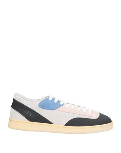 Msgm Acbc X  Fantastic Green Man Sneakers Midnight Blue Size 11 Leather