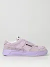 Msgm Fantastic Green Man Sneakers Lilac Size 9 Leather In Lilac
