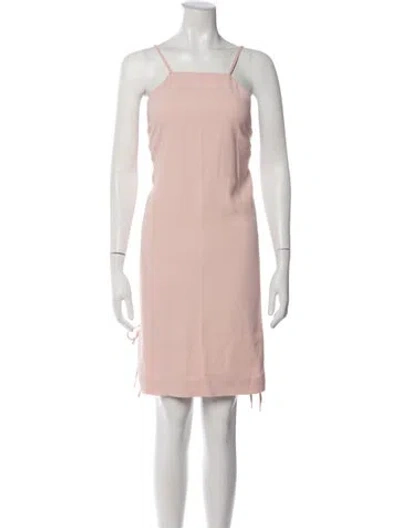 Pre-owned Msgm Acetate Mini Dress In Neutrals