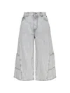 Msgm Acid-wash Cargo Shorts In Blue