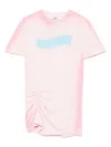Msgm Airbrushed Mini Dress In Pink