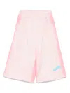 Msgm Airbrushed Shorts In Pink