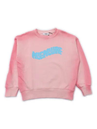 Msgm Airbrushed Sweatshirt  Unisex In Pink