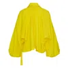 Msgm Airy Blouse In Yellow