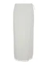 Msgm All-over Embroidered Skirt In White