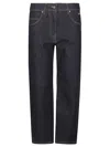Msgm Blue Logo-plaque Straight-leg Jeans In Black