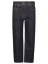Msgm Blue Logo-plaque Straight-leg Jeans In Blue