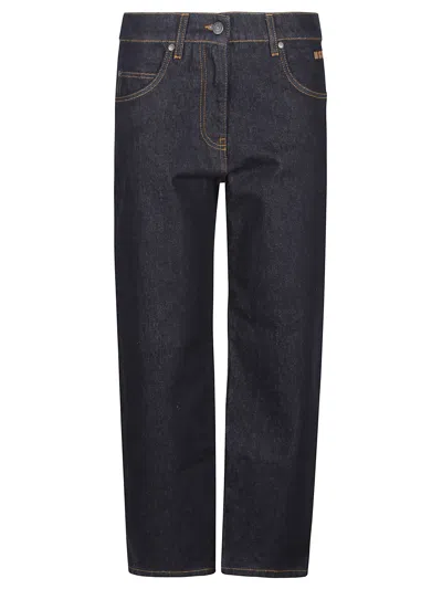 MSGM MSGM ANKLE CUT DENIM JEANS