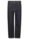 Msgm Ankle Cut Denim Jeans In Blue