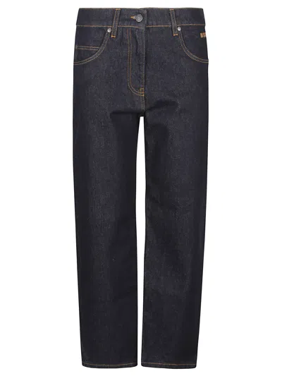 MSGM ANKLE CUT DENIM JEANS